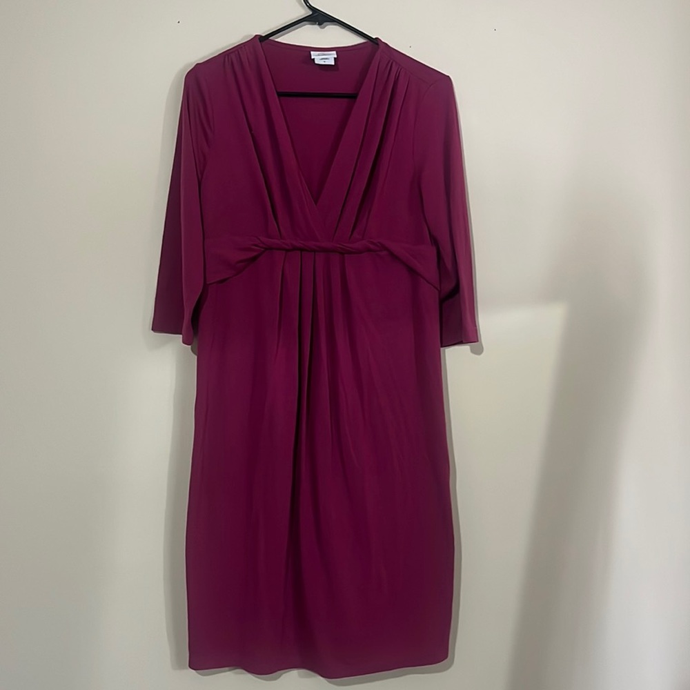 Fuschia maternity dress